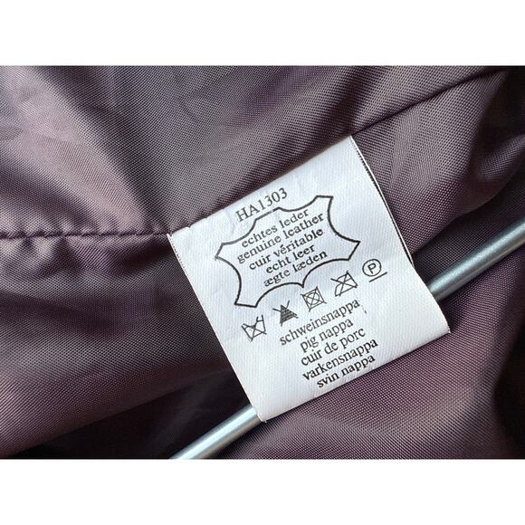 Bonita Purple Leather Blazer Size Medium - Picture 5 of 6